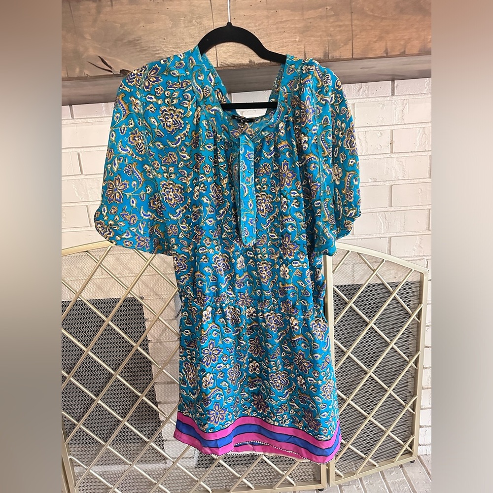 Patterned Mini Dress - image 1